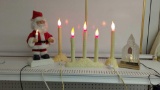 Christmas Light Ups - Santa, Candles & Glass Church