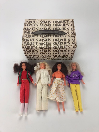 1977 Charlie's Angles Dolls with Case