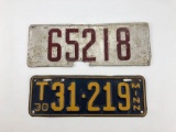 Minnesota License Plates 1915-17 and 1930