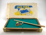 C.G. Wood Tabletop Pool Table No. 1730