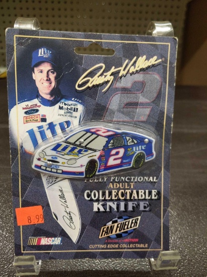 RUSTY WALLACE COLLECTIBLE KNIFE IN PACKAGE