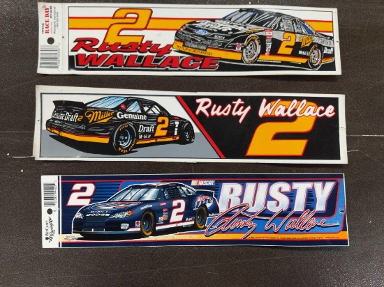 RUSTY WALLACE STICKERS 13" L