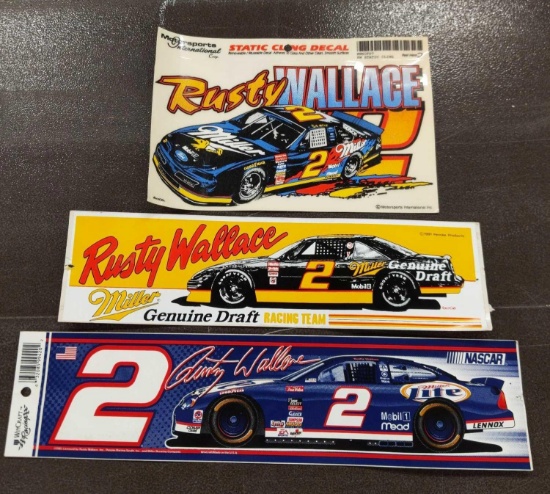 RUSTY WALLACE DECAL , STICKERS