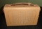 GENERAL ELECTRIC MODEL P 721 LEATHER WRAP CASE RADIO UNTESTED