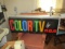 COLOR TV BY RCA SIGN - UNTESTED 49