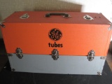 GE TUBE CADDY CASE WITH CONTENTS UNTESTED