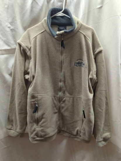 AUSTRALIA OZ FLEECE JACKET SIZE XL SLEEVES ZIPS OFF