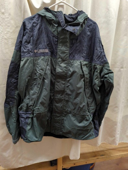 COLUMBIA LIGHTWEIGHT OMNI TECH WATERPROOF BREATHABLE JACKET XL