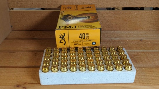 BROWNING 40 S&W BPT FMJ 165 GR 50 ROUNDS