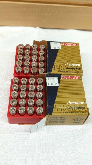 FEDERAL 9MM LUGER 147 GR. JHP 40 ROUNDS