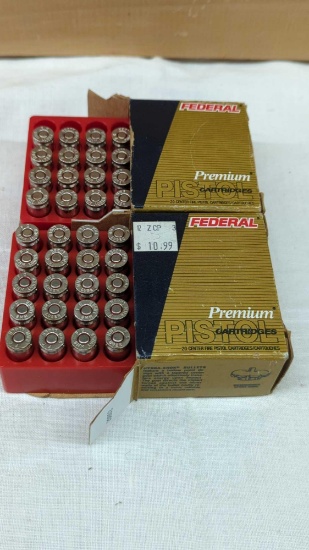 FEDERAL 9MM LUGER 147 GR. JHP 36 ROUNDS