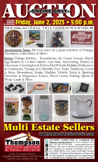 VINTAGE - COLLECTIBLES & MORE ONLINE ONLY AUCTION