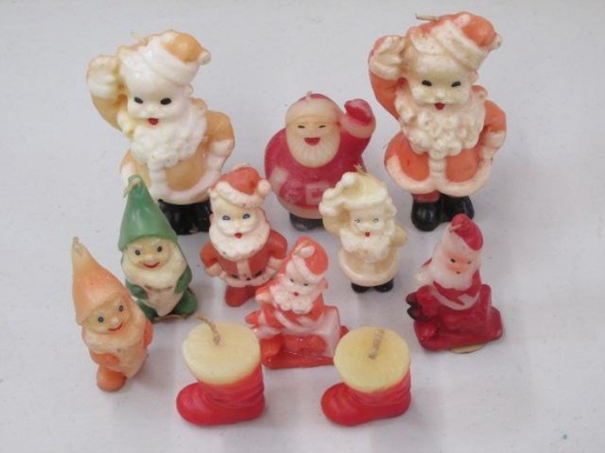 SANTA AND ELF CANDLES