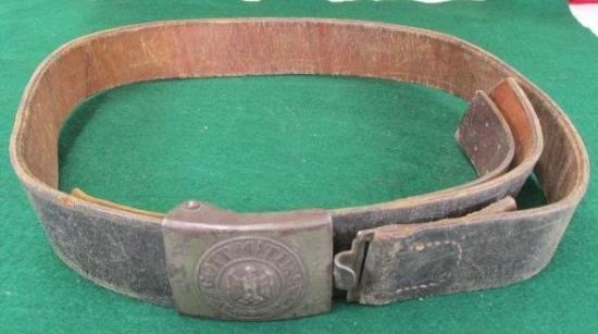 Vintage German WWII Wehrmacht Heer "Gott Mit Uns" Belt & Belt Buckle