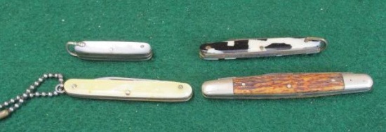 WATERVILLE, COLONIAL AND TWO UNMARKED FOLDING POCKET KNIVES