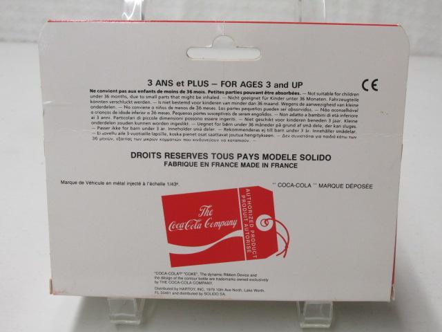 Coca Cola Die Cast Metal Toy Vehicles Dodge Baché 1/43