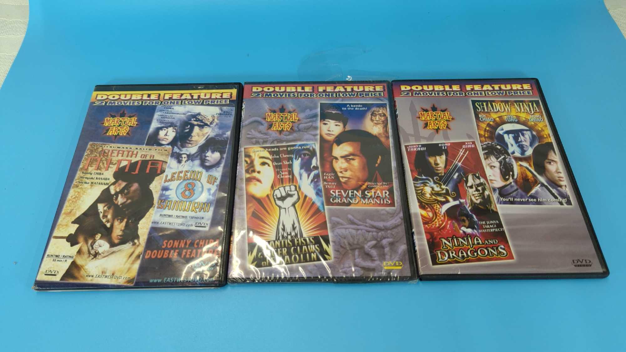 EASTWESTDVD DOUBLE FEATURE MARTIAL ARTS DVD LOT - | Proxibid