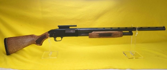MOSSBERG 500A 12 GAUGE PUMP SHOTGUN WITH WEAVER S2 SCOPE MOUNT
