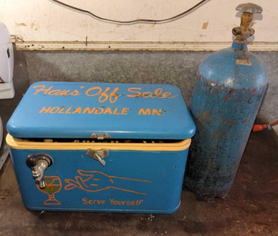 HAN'S OFF SALE LIQUOR HOLLANDALE MN HOME-MADE BEER CHILLER W/CO2 CANISTER