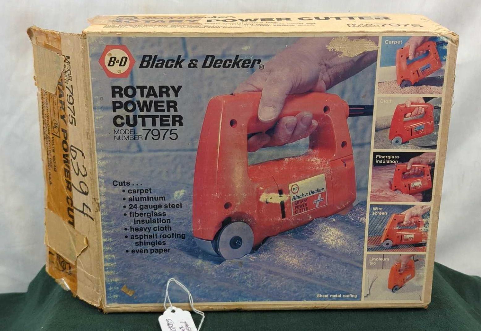 BLACK & DECKER ROTARY POWER CUTTER MODEL 7975 Proxibid