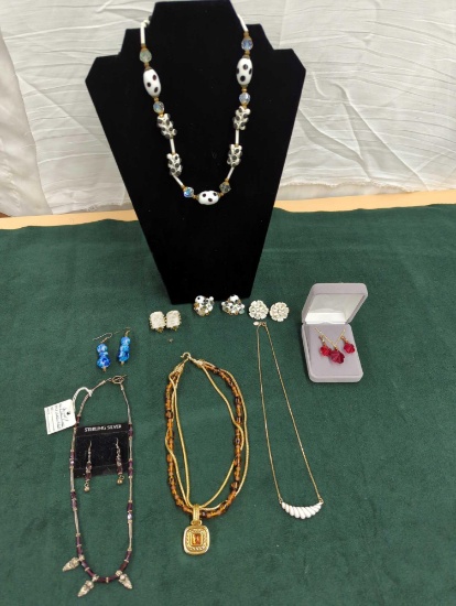 COSTUME JEWELRY NECKLACES, EARRINGS