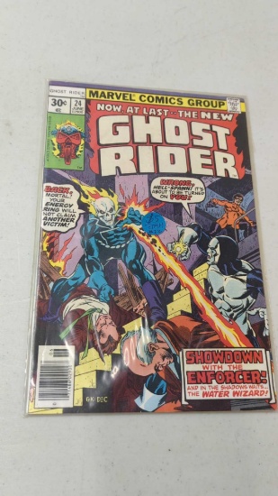 GHOST RIDER MARVEL COMICS GROUP 30 CENT COMIC SHOWDOWN WITH ENFORCER!