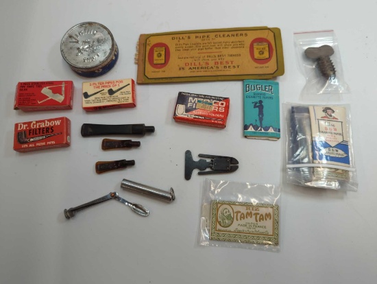 PIPE ,CIGARETTES ACCESSORIES, CLEANERS CIGARETTE PAPERS