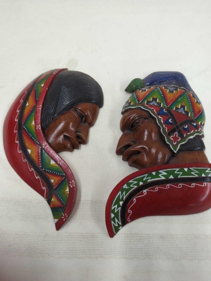 BOLIVIAN AYMARA CARVED INDIAN PLAQUES