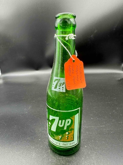 7-UP BOTTLE HAGERSTOWN, MD 1937