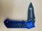 FROST CUTLERY LAW ENFORCEMENT BLUE HANDLE POCKET KNIFE