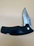 SCHRADE+ PARTIAL SERRATED BLADE POCKET KNIFE
