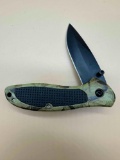 CAMO HANDLE POCKET KNIFE 3