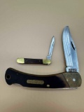LOT OF 2 POCKET KNIVES SCHRADE+ AND UNMARKED BLADE