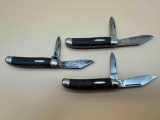 LOT OF 3 DUAL BLADE POCKET KNIVES