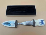 WOLF PRINT KNIFE CASE WITH 3