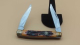 NAHC NORTH AMERICAN HUNTING CLUB - ORANGE 2 BLADE FOLDING KNIFE