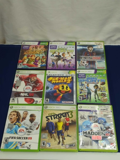 XBOX 360 GAMES RATED E  - UNTESTED