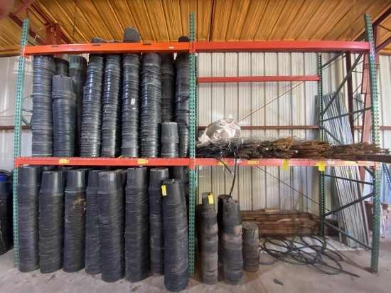 4 SECTIONS OF 42"X144" PALLET RACKING - CONTENTS NOT INCLUDED