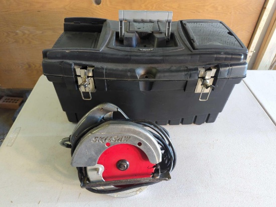 SKILSAW WITH HUSKY TOOLBOX WORKS