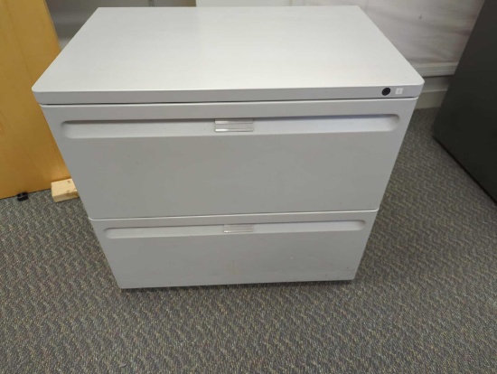 2 DRAWER LATERAL FILING CABINET 29-3/4"X 19-3/4X 26-3/4"