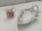 CHERUB CREAMER , RS PRUSSIA LEAF BOWL