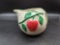 PIPPIN CREAMER BEIGE WITH BIG RED APPLE WITH LEAVES