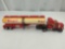 SHELL SEMI TRUCK DIE CAST TRUCK TRAILER PLASTIC MADE IN MACAU