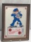 CRACKER JACK MIRROR IN WOOD FRAME 10 1/2 X 13 1/2