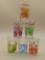 1974 WARNER BROS. VINTAGE JELLY JAR GLASSES LOONEY TOONS - FOGHORN LEGHORN, BUGS BUNNY, ELMER FUDD,