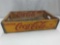 WOOD COCA- COLA CRATE 1955 CHATTANOOGA CASES 18 1/2X 11 1/2