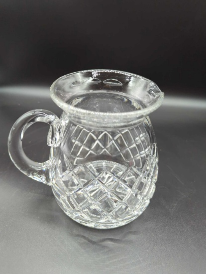 LEAD CRYSTAL DIAMOND CUT PITCHER