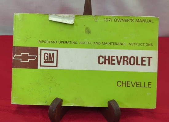 1971 CHEVROLET CHEVELLE OWNERS MANUAL