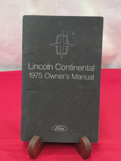 1975 FORD LINCOLN CONTINENTAL OWNERS MANUAL