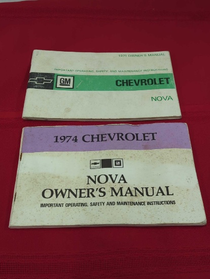 1971 & 1974 CHEVROLET NOVA OWNER'S MANUALS